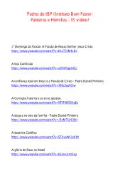 Padres do IBP (Instituto Bom Pastor) - Palestras e Homilias - 95 vídeos!.pdf