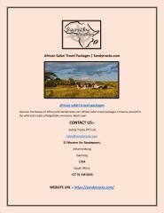 African Safari Travel Packages.pdf